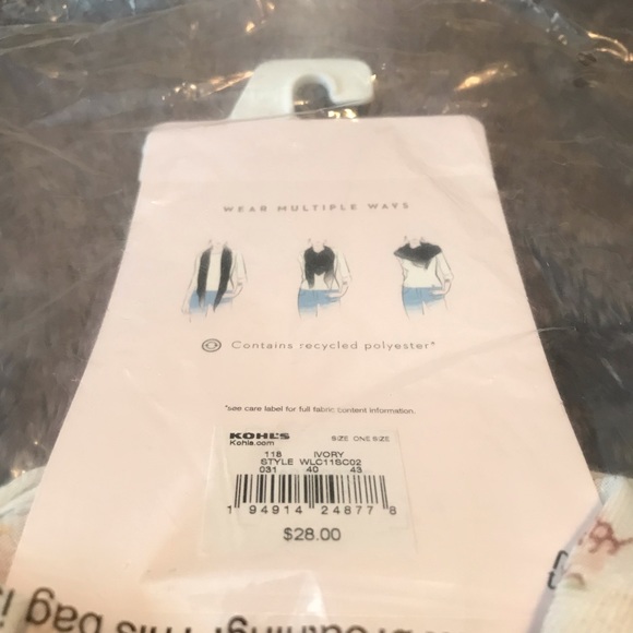 COPY - NWT LC Lauren Conrad hummingbird square scarf - Picture 3 of 3